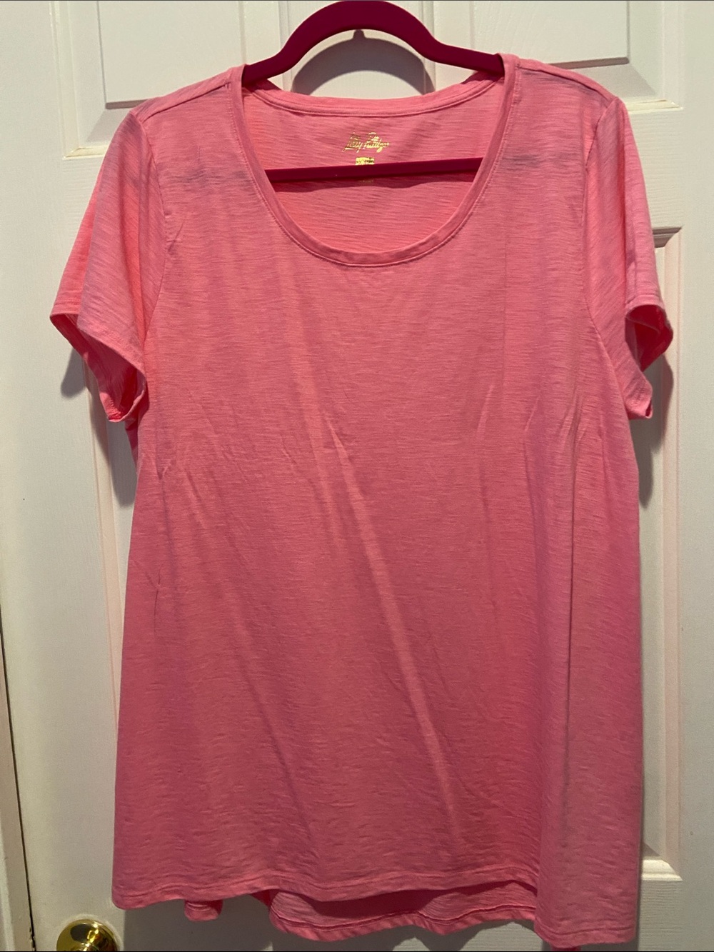 Lilly Pulitzer Etta Tee- Rousseau Pink - XXL - EUC